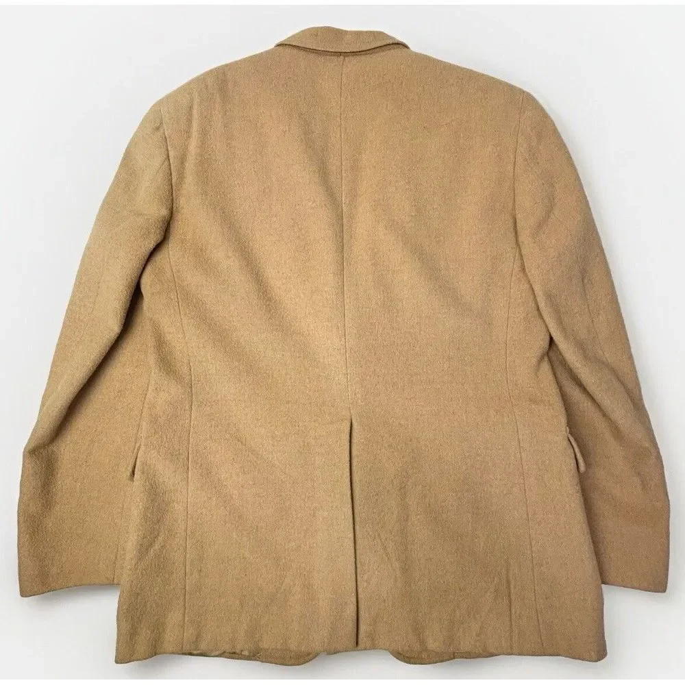 VTG Jos A Bank Executive 100% Camel Hair‎ Blazer Sport Coat Classic Mens 42R EUC